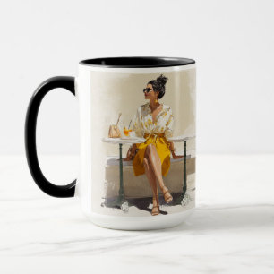 Elegantes individuelles Foto Damen Tasse