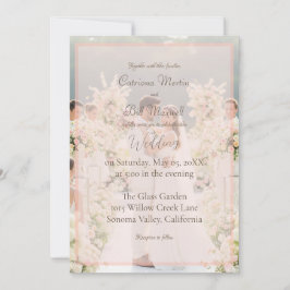 Elegantes individuelles Foto Einladung zur Hochzei