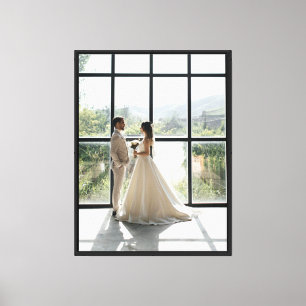 Elegantes individuelles Foto Hochzeit Leinwanddruck
