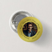 Elegantes, individuelles Foto Shining Gold - Allro Button (Vorne & Hinten)