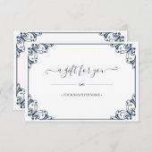 Elegantes, individuelles Geschenkzertifikat Geblüh (Vorne/Hinten)