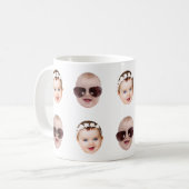 Elegantes, individuelles Gesicht mit Baby-Gesicht  Kaffeetasse (Vorderseite Links)