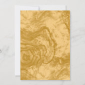 Elegantes individuelles Goldenes 50-jähriges Party Einladung (Rückseite)