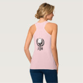 Elegantes, individuelles Golf Monogram Design Tank Top (Rückseite Vollansicht)