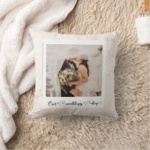 Elegantes, individuelles Hochzeitspieß-Foto Kissen (Decke)