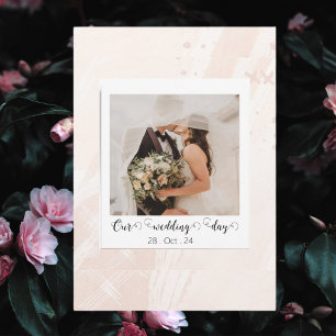 Elegantes individuelles Hochzeitsstil Ankündigung