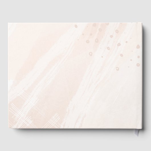 Elegantes individuelles Hochzeitsstil Gästebuch (Rückseite)