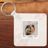 Elegantes individuelles Hochzeitsstil Schlüsselanhänger (Vorderseite)