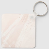 Elegantes individuelles Hochzeitsstil Schlüsselanhänger (Rückseite)