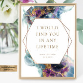 Elegantes individuelles Liebe Zitat, Himmelsschrei Poster