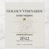 Elegantes individuelles Weinetikett - Personalisie (Einzelnes Label)