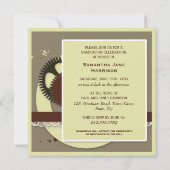 Elegantes Ingenieurgetriebe Abschluss Foto Einladung (Rückseite)