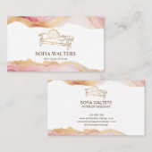 elegantes Innenausstatter Zuhause-Staffelsofa Visitenkarte (Vorne/Hinten)