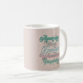 Elegantes inspirierendes 3D-Typografie-Design Kaff Kaffeetasse (VorderseiteRechts)