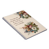 Elegantes inspirierendes Notebook oder Journal Notizblock (Rechte Seite)