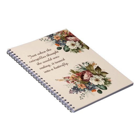 Elegantes inspirierendes Notebook oder Journal Notizblock (Rechte Seite)