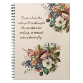 Elegantes inspirierendes Notebook oder Journal Notizblock (Vorderseite)