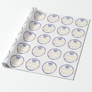 Elegantes, inspirierendes Preisgeschenk für Typogr Geschenkpapier