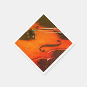 Elegantes Instrument für Violine Musikpapier Napki Serviette (Ecke)