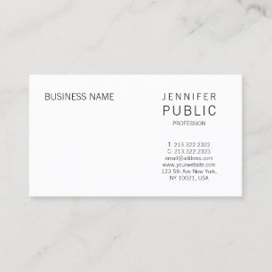 Elegantes intelligentes Design minimalistischer mo Visitenkarte