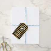 Elegantes Invertiertes Golf Monogram Design Geschenkanhänger (Mit Garn)