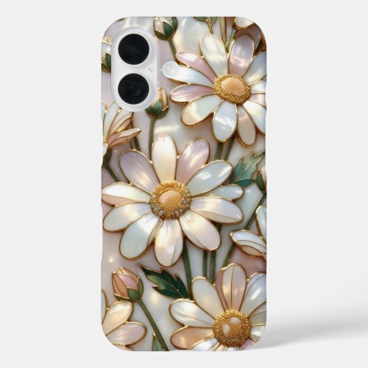 Elegantes iPhone-Case Elegant Daisy Buntglas Elfen Case-Mate iPhone Hülle (Rückseite)