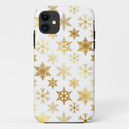 Elegantes iPhone-Case für Gold und White Snow Flak Case-Mate iPhone Hülle