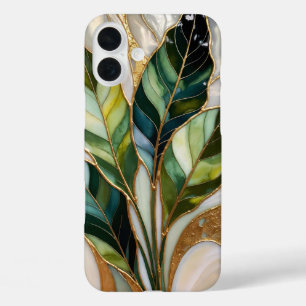 Elegantes iPhone-Case mit botanischen Blättern Bei iPhone 16 Plus Hülle
