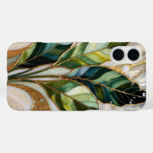 Elegantes iPhone-Case mit botanischen Blättern Bei Case-Mate iPhone Hülle (Rückseite (Horizontal))