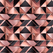 Elegantes iPhone Case Roségold Geometrisch Metalli