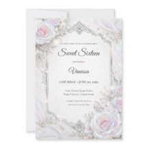 Elegantes irisierendes Blumen Sweet 16