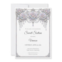Elegantes irisierendes Blumen Sweet 16