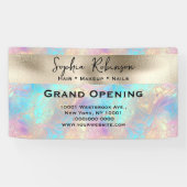 Elegantes Irisierungs- und Perlfolienzeichen Busin Banner (Horizontal)