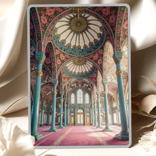 Elegantes islamisches Hochzeitsstil Einladung