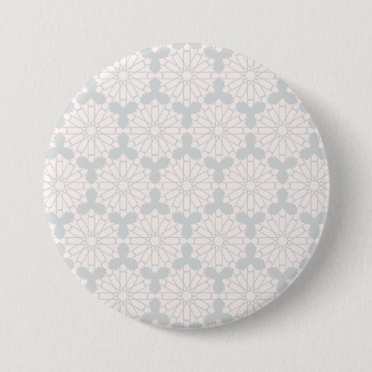 Elegantes islamisches Kunstdesign Button (Vorderseite)