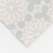 Elegantes islamisches Kunstdesign Fleecedecke (Ecke)