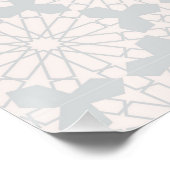 Elegantes islamisches Kunstdesign Poster (Ecke)