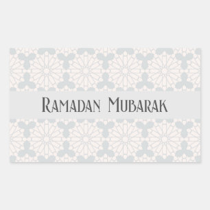 Elegantes islamisches Kunstdesign Rechteckiger Aufkleber
