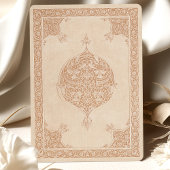 Elegantes islamisches Spitzenmotiv für Hochzeit Einladung