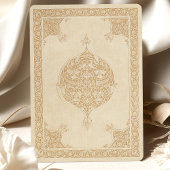 Elegantes islamisches Spitzenmotiv für Hochzeit Einladung