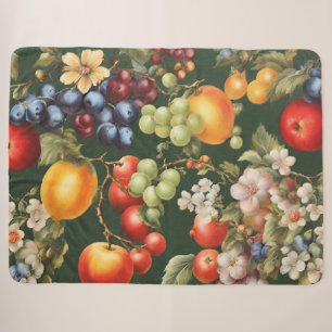 Elegantes italienisches Design mit Früchten und Bl Sherpadecke