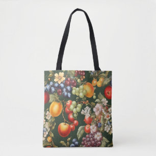 Elegantes italienisches Design mit Obst und Blume Tasche
