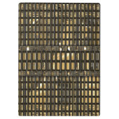 Elegantes IV Schönes Monogramm Klemmbrett (Rückseite)