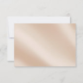 Elegantes Ivory & Gold Foto Save the Date (Rückseite)