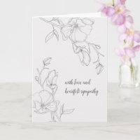 Elegantes Ivory Magnolia Blume Beileid
