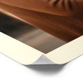 Elegantes Ivory Minimalistisch Wedding Welcome Fot Poster (Ecke)