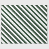 Elegantes Jäger-Muster, grün und weiß gestrichen Geschenkpapier (Flach)