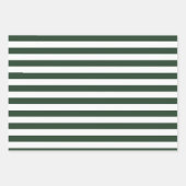 Elegantes Jäger-Muster, grün und weiß gestrichen Geschenkpapier Set (Vorderseite 2)