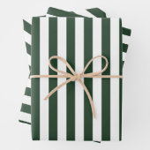 Elegantes Jäger-Muster, grün und weiß gestrichen Geschenkpapier Set (Beispiel)