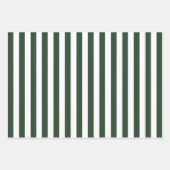 Elegantes Jäger-Muster, grün und weiß gestrichen Geschenkpapier Set (Vorderseite)